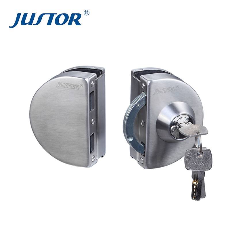 Kaida glass hardware JU-W508 Double side door control high quality sliding glass door lock for glass door Glass Door Lock image16