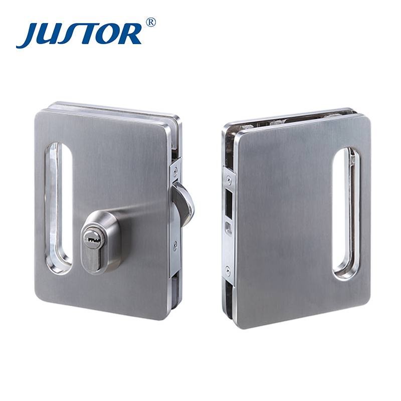 Kaida glass hardware JU-W516 Double side door control high quality sliding glass door lock for glass door Glass Door Lock image20