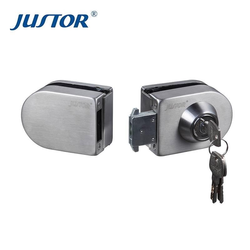 Kaida glass hardware JU-408 New design stainelss steel glass hardware commercial door lock Glass Door Lock image24