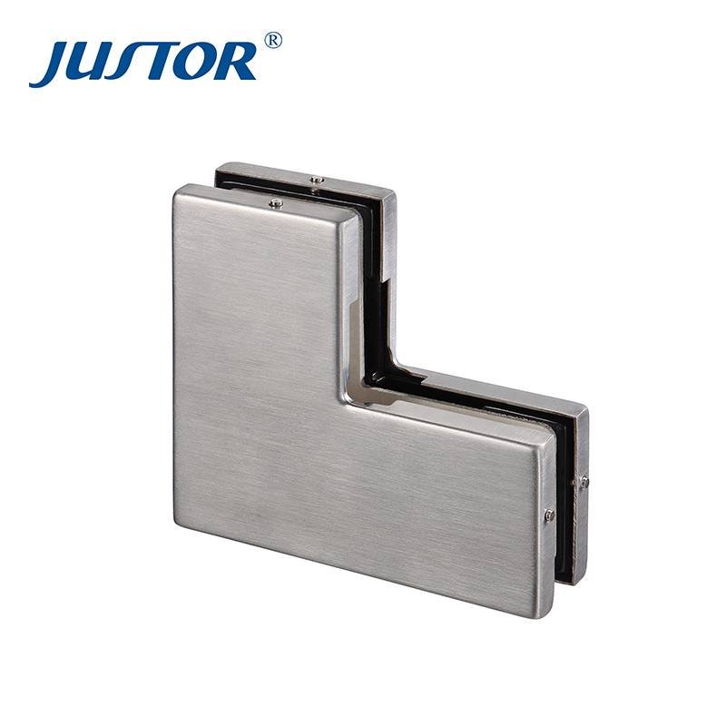Kaida glass hardware JU-430 304SS cover aluminum alloy material top glass door patch fitting for 8-12mm tempered glass door Glass Patch Fitting image33