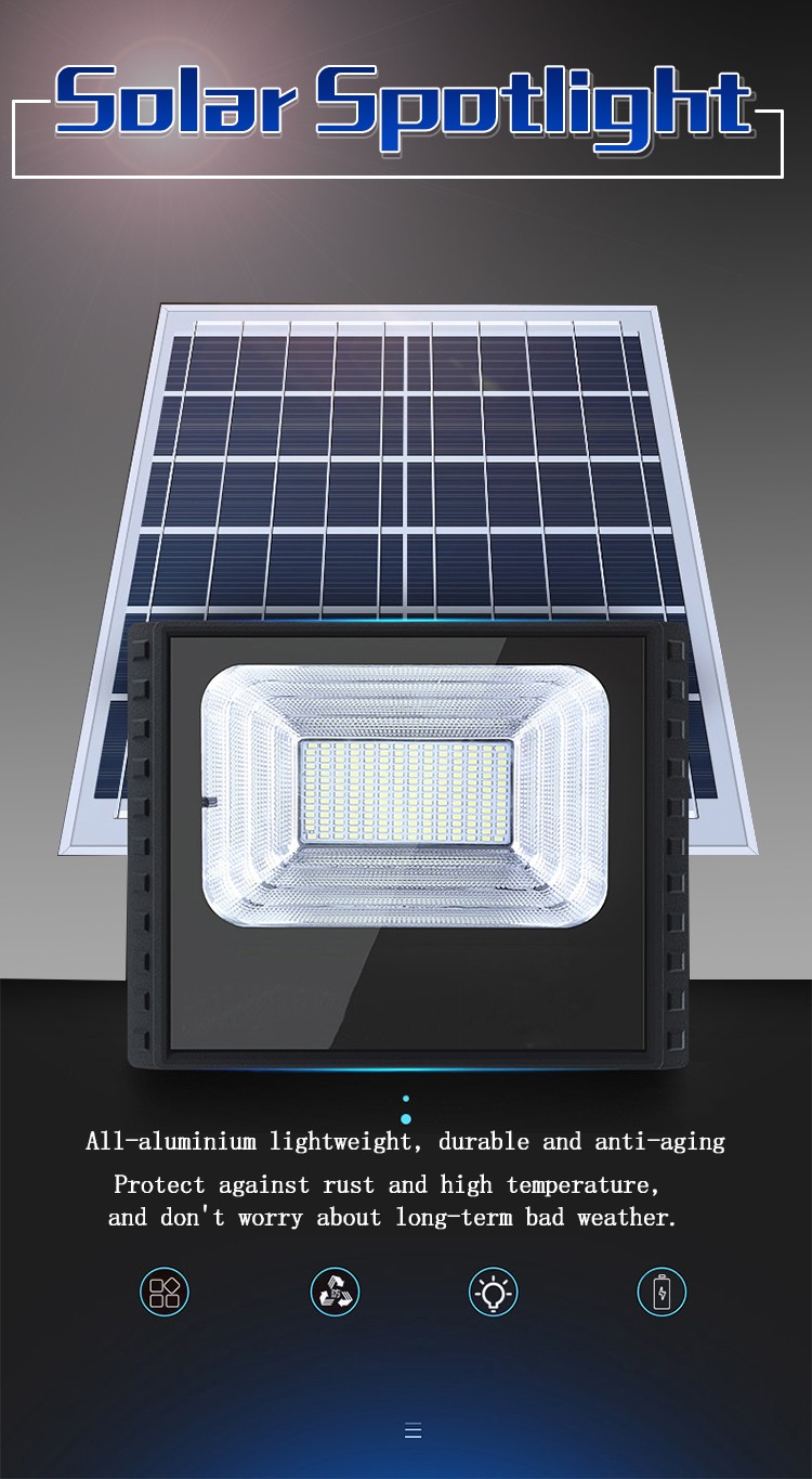 Kons-Led Flood Lamps Outdoor Waterproof Solar Lamp Outdoor Spotlight 30w-90w