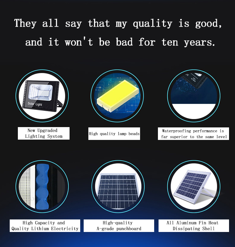 Kons-Led Flood Lamps Outdoor Waterproof Solar Lamp Outdoor Spotlight 30w-90w-4