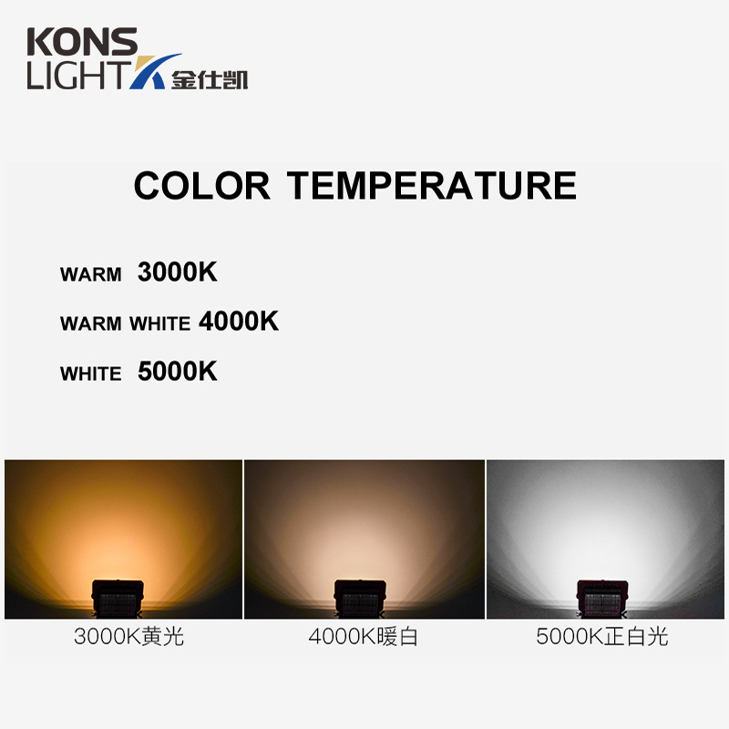 Kons-Commercial Led Outdoor Lights Smd 20w-150w 120° Beam Ip65