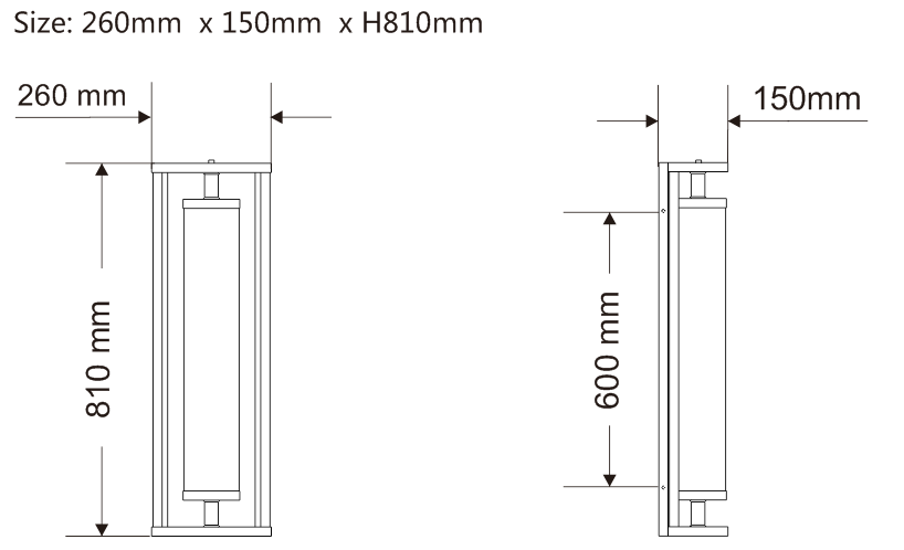 Kons-Led Garden Wall Lights, 7 W Large Wall Lamp 120° Beam 3000k Waterproof-2