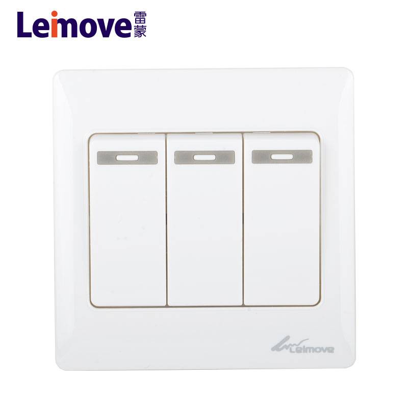 Three big rocker dual switch