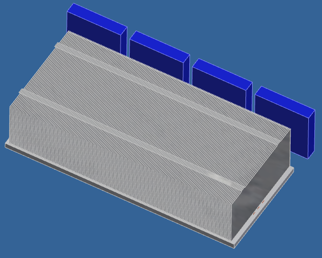 IGBT heat sink simulated test model