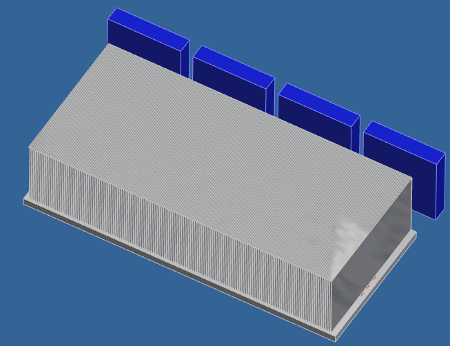 IGBT heat sink simulated test model