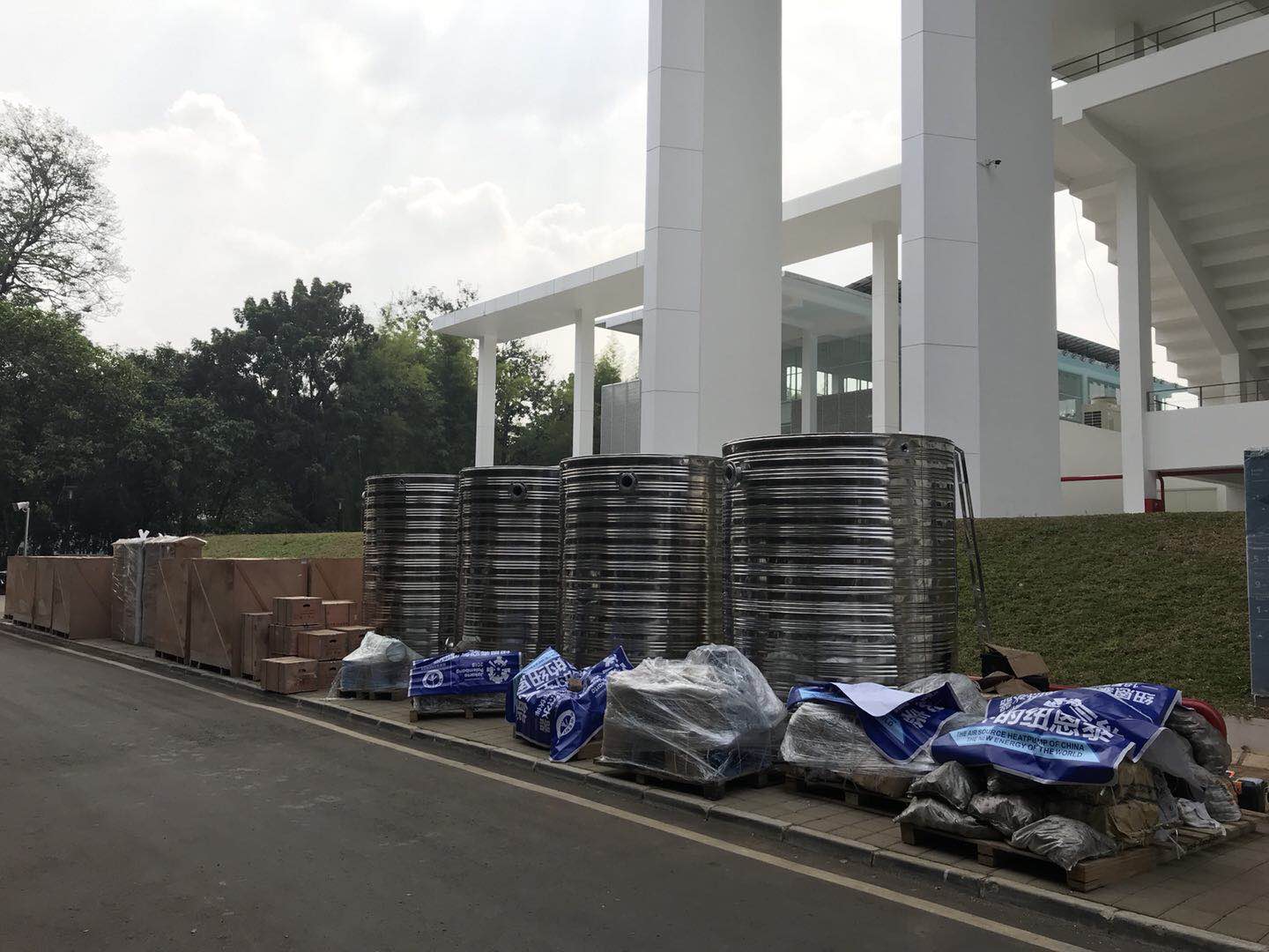 NULITE-2018 Indonesian Asian Games Heat Pump Installation Situation-8