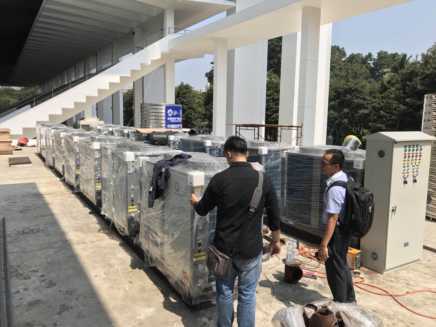 NULITE-2018 Indonesian Asian Games Heat Pump Installation Situation-9