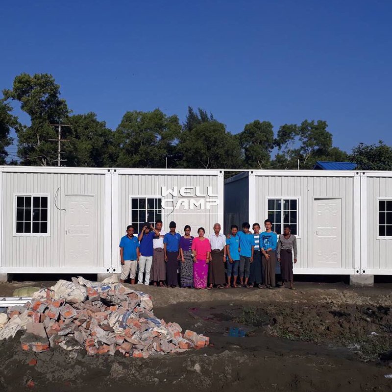 WELLCAMP, WELLCAMP prefab house, WELLCAMP container house New Design Economic Prefabricated Container House For Office, Wellcamp D-9 Detachable Container House image64