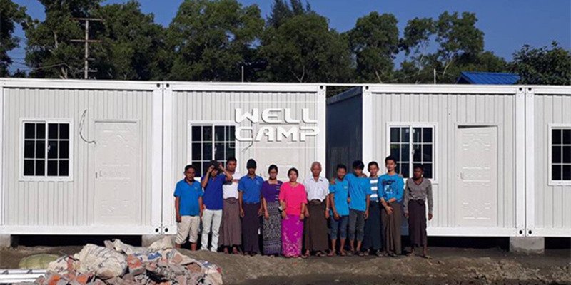 prefabricated container houses in Myanmar