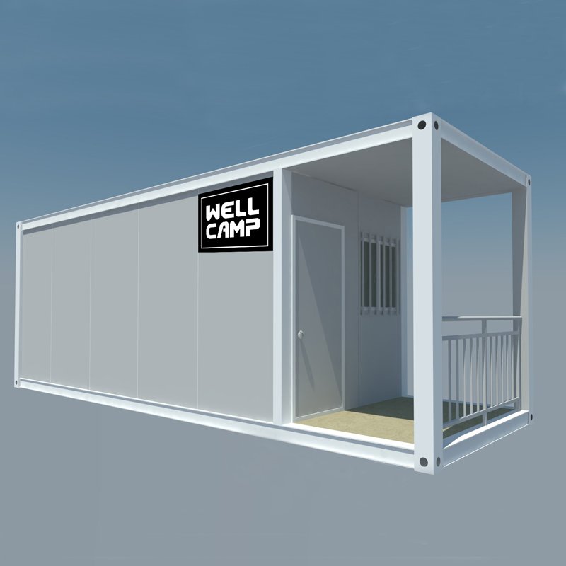 WELLCAMP, WELLCAMP prefab house, WELLCAMP container house Extended Long Flat Pack Container Apartment With Walkway, Wellcamp FL-06 Flat Pack Container House image56