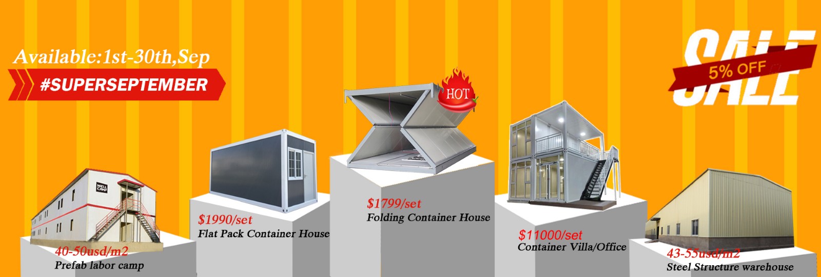 WELLCAMP, WELLCAMP prefab house, WELLCAMP container house-Biggest Promotion Super September, Foshan 