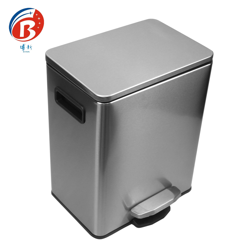  BoXin BX-C356 Stainless steel pedal dustbin office wastebin Room trash can image24