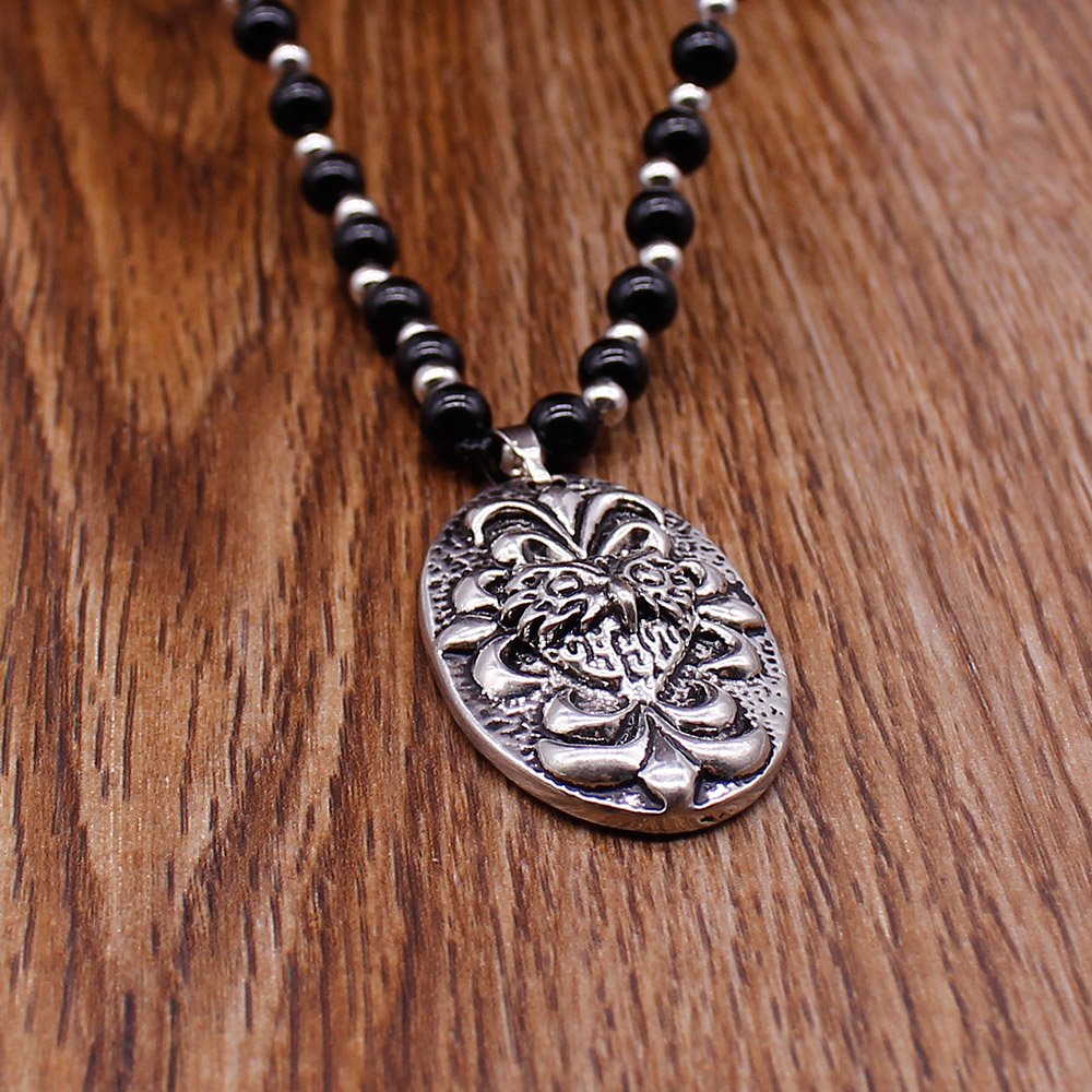 TTT Jewelry Pendant Necklace With Animal Head Charm Beaded Design Pendant Necklace image5