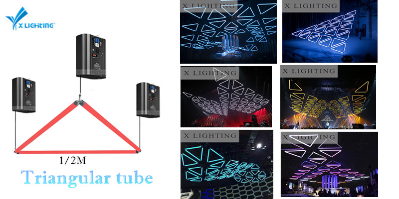 X lighting-Light Up Balls Xlighting Dmx Winch System Led Kinetic Triangle