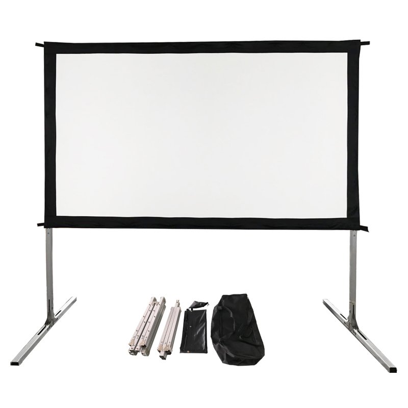 XY Screens 80-135 Inch Portable Fast Fold Screen with Carry Bag OPF Series Outdoor Projector Screens image20