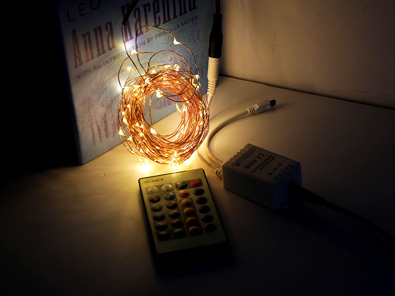 Plug In Fairy Lights For Bedroom Dimmable With Multi-function Remote Controller